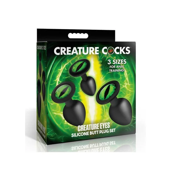 Creature Cocks Green Eye Silicone Butt Plug
