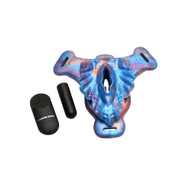 Creature Cocks Siren Snatch Silicone Rechargeable Bullet Strap-On