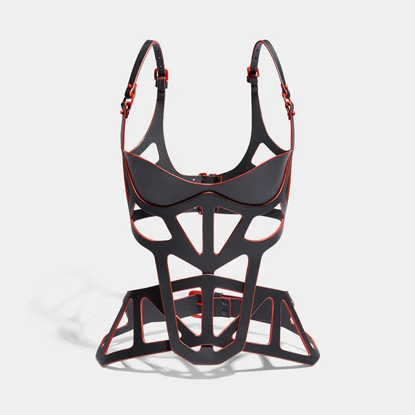 CUT OUT BALCONY BODICE & CORSET RED EDGE