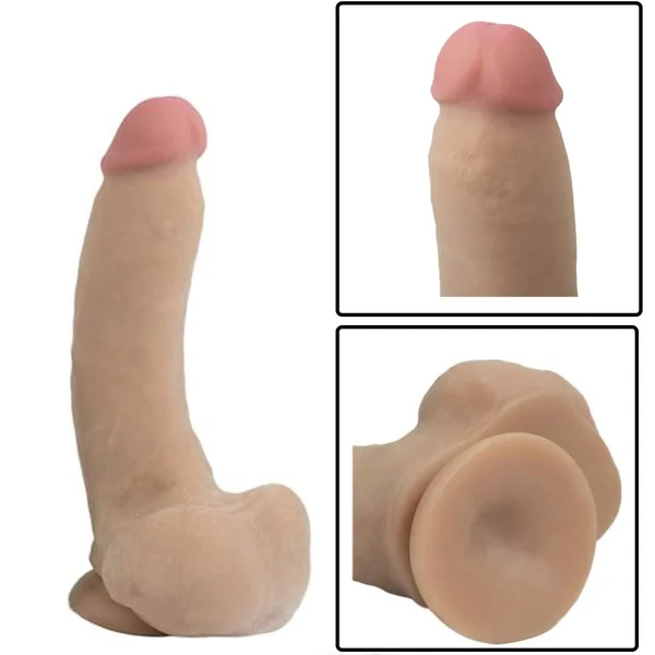 Cyberskin Real Man Deep Dick Realistic Suction Cup Dildo Flesh 9.25 Inch