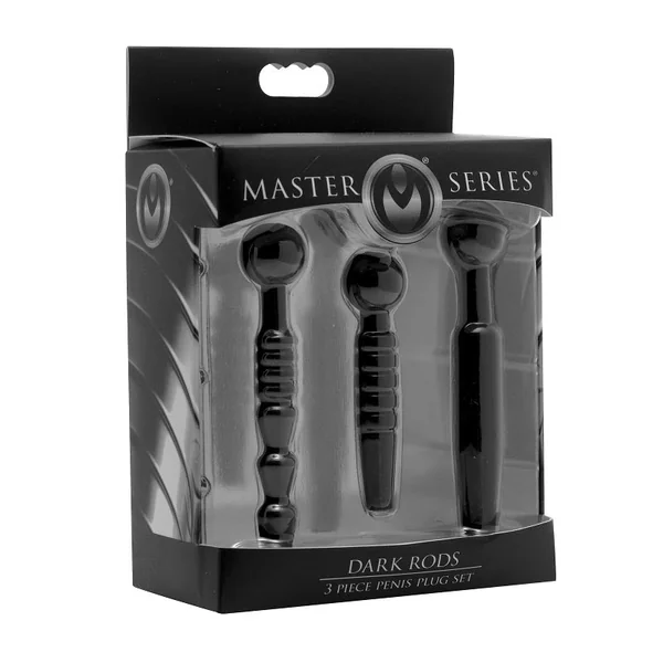 Dark Rods 3 Piece Silicone Penis Plug Set