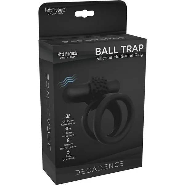 Decadence Ball Trap Silicone Cock and Ball Strap