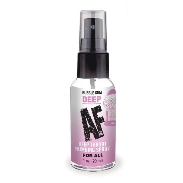 Deep AF Deep Throat Numbing Spray 1oz - Bubblegum