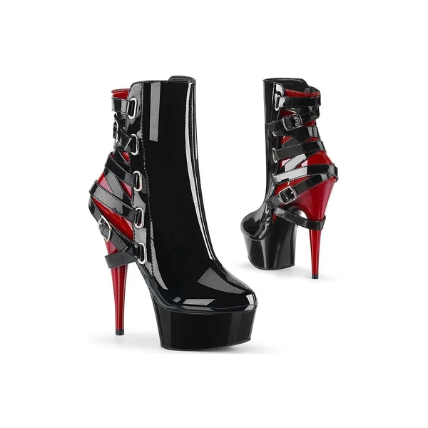 DELIGHT-1012 Exotic Boot | Black Patent