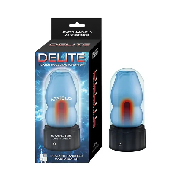 Delite Heated Rose Rechargeable Masturbator