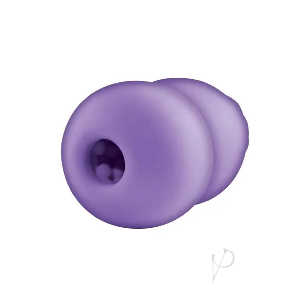Delite Heated Rose Rechargeable Masturbator - Purple