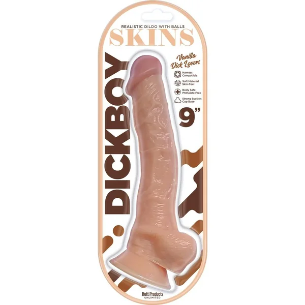 Dickboy Skins Vanilla Lovers Dildo 9in