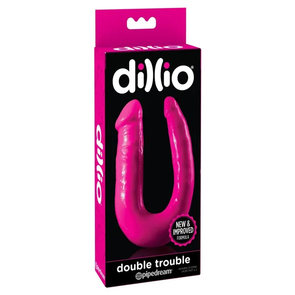 Dillio Double Trouble Dong Pink