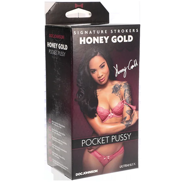 Doc Johnson Signature Strokers Honey Gold Pocket Pussy
