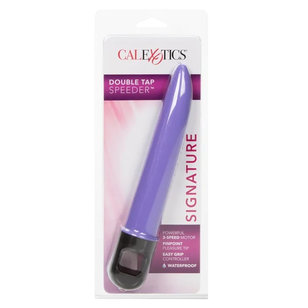 Double Tap Speeder Vibrator – Purple