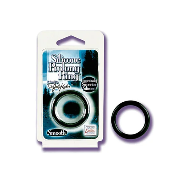 DR JOEL KAPLAN SILICONE PROLONG RING SMOOTH BLACK