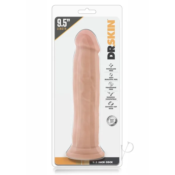 Dr. Skin Silver Collection Dildo 9in - Vanilla