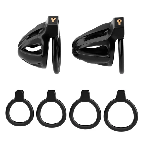 Dragon lock Men's Chastity lock Male Penis Cage with 4 rings