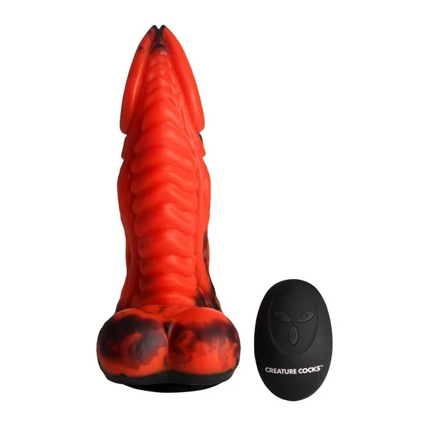 Dragon Thrust Rechargeable Silicone Thrusting and Vibrating Dildo