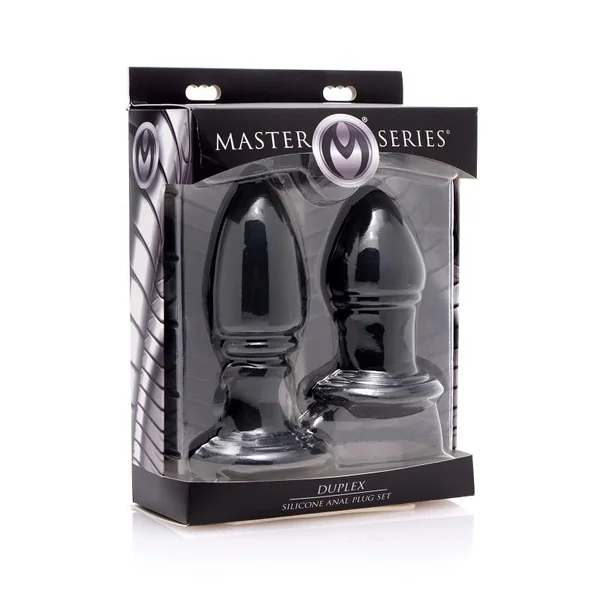 Duplex Silicone Anal Plug Set