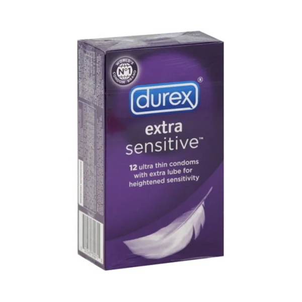 Durex Extra Sensitive Condoms Lubricated - 12 Pack
