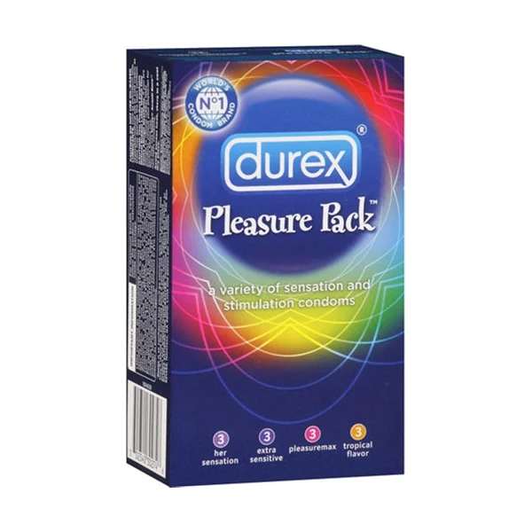 Durex Pleasure Pack - 12 Assorted Condoms