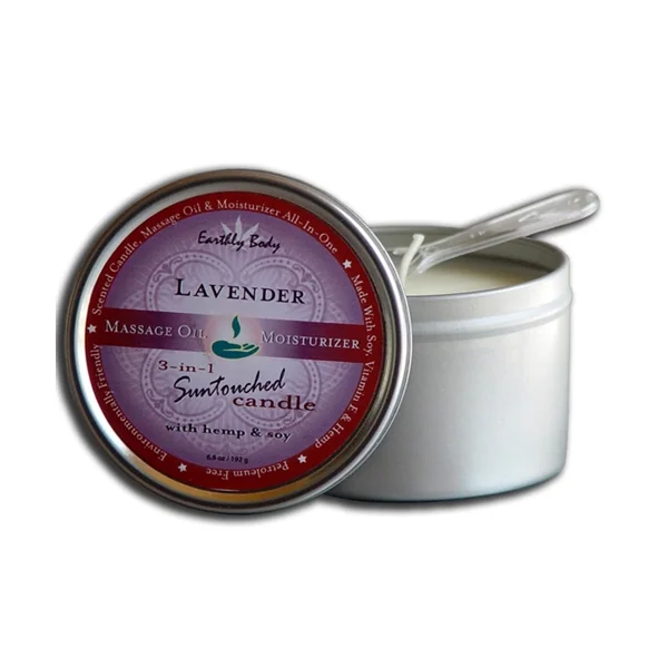 Earthly Body 3 In 1 Suntouched Candle Lavender
