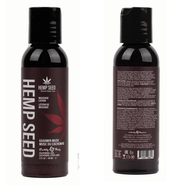 Earthly Body Hemp Seed Massage Lotion – Kashmir Musk
