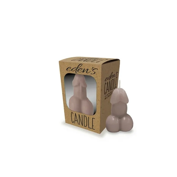 Edens Penis Candle Taupe