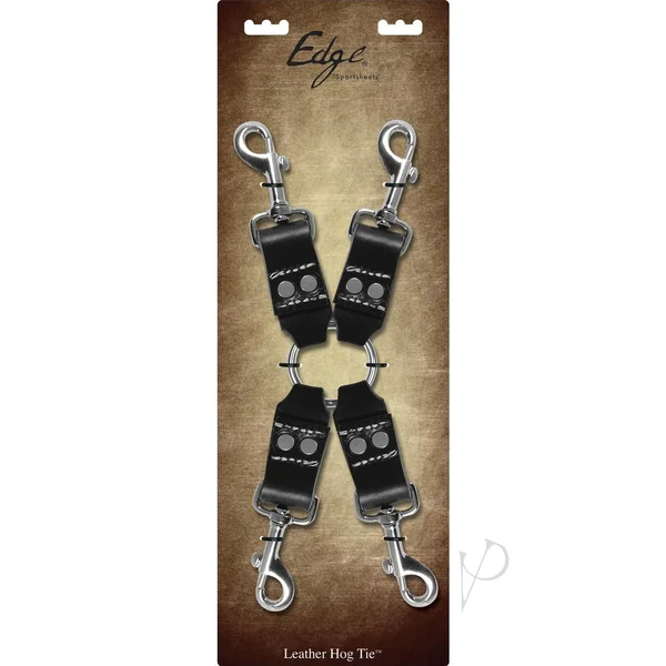 Edge Leather 4 Point Hog Tie Black Sportsheets
