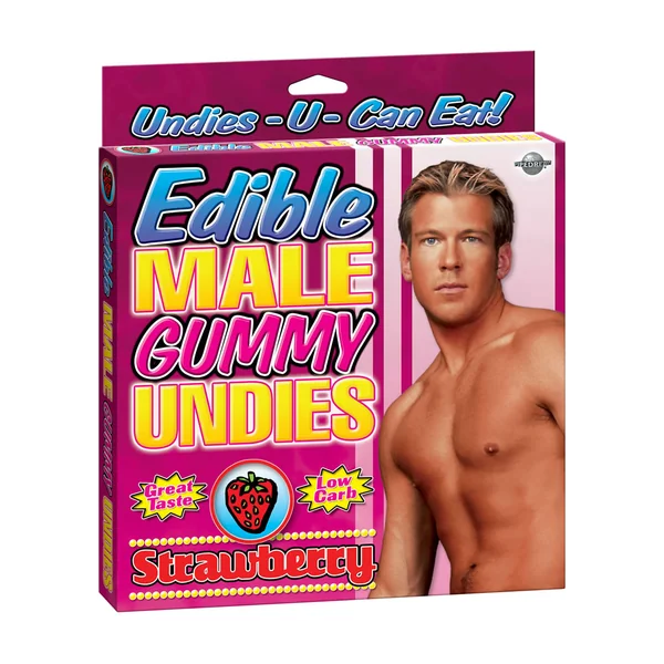 Edible Male Gummy Undies Strawberry