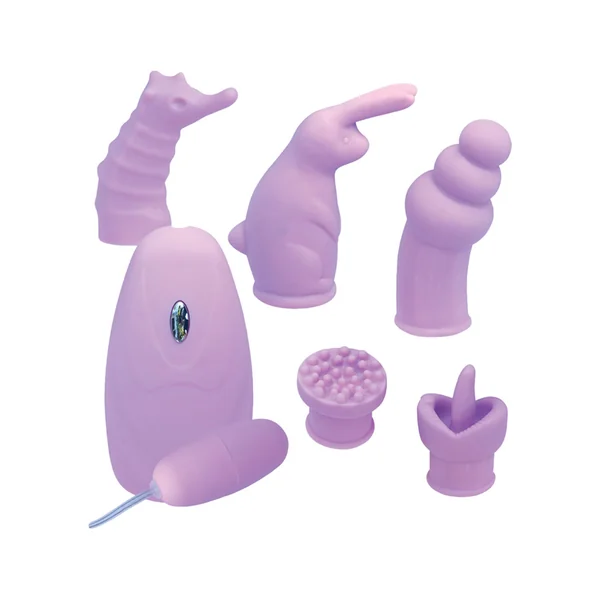 Elite Collection Vibrating Bullet 5 Changeable Sleeves Lavender