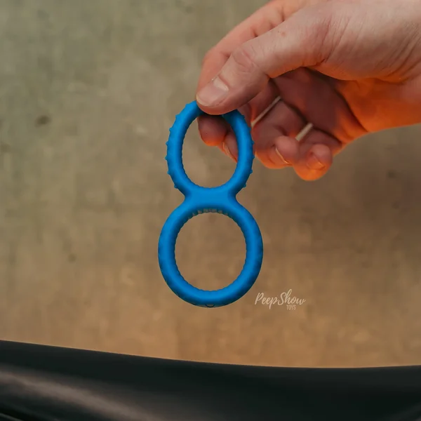 Enigma Ring by Sport Fucker - Dual Cock and Balls Ring, Soft Silicone