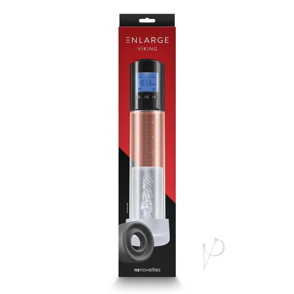 Enlarge Viking Rechargeable Penis Pump - Black/Clear