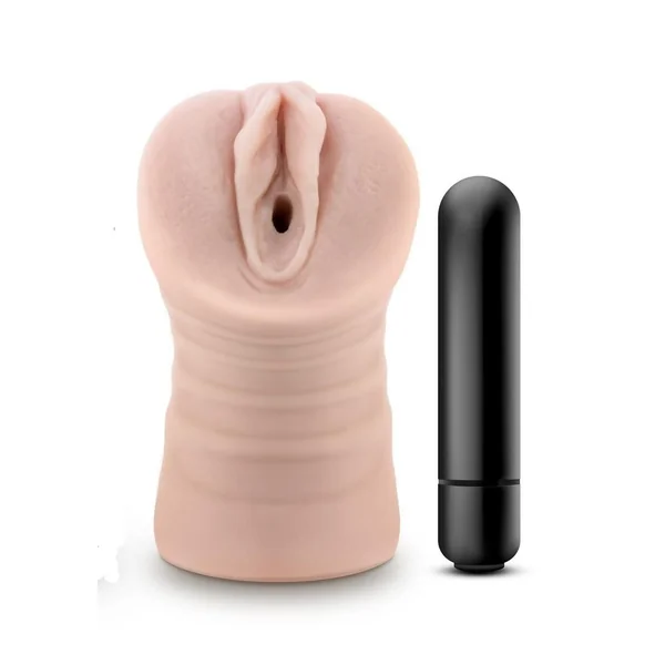 EnLust Ayumi Dual End Vibrating Stroker – Pussy – Vanilla