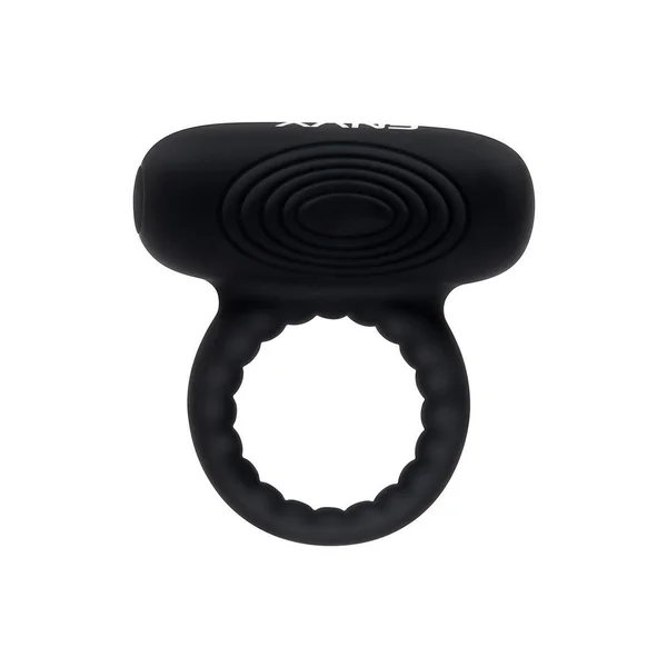 Envy Toys Trembler Remote Controlled Vibrating Rechargeable Silicone Stamina Ring – Black