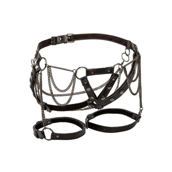 Euphoria Collection Thigh Harness with Chains – Black