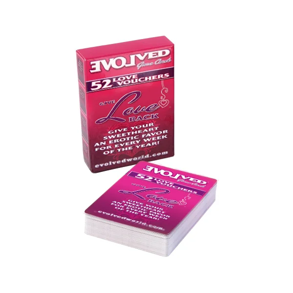 Evolved I Owe You Love Vouchers Playing Cards