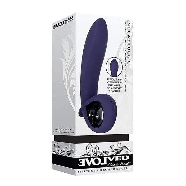 Evolved Inflatable G Rechargeable Vibrator - Purple