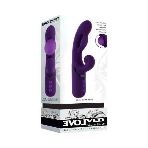 Evolved Pleasure Puff Inflatable Massager Purple