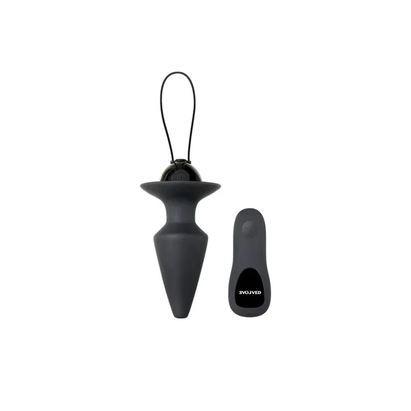 Evolved - Plug & Play Remote Control Butt Plug - Black