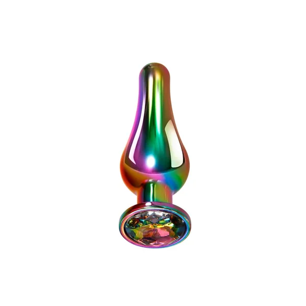Evolved - Rainbow Metal Butt Plug - Large