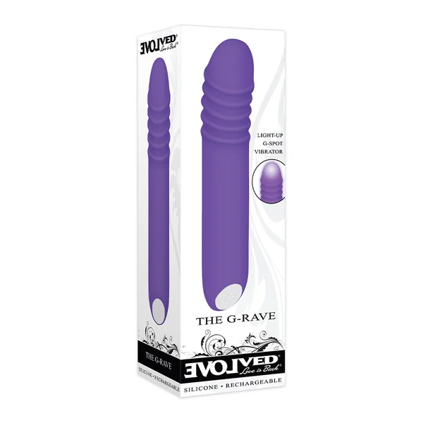 Evolved The G-Rave Light Up Vibrator - Purple