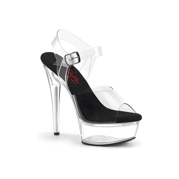 EXCITE-608 Clear Vinyl Sandal