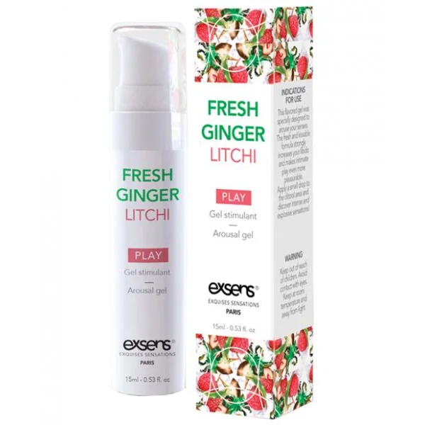 Exsens Arousal Gel Fresh Ginger Lychee 0.5 Oz.