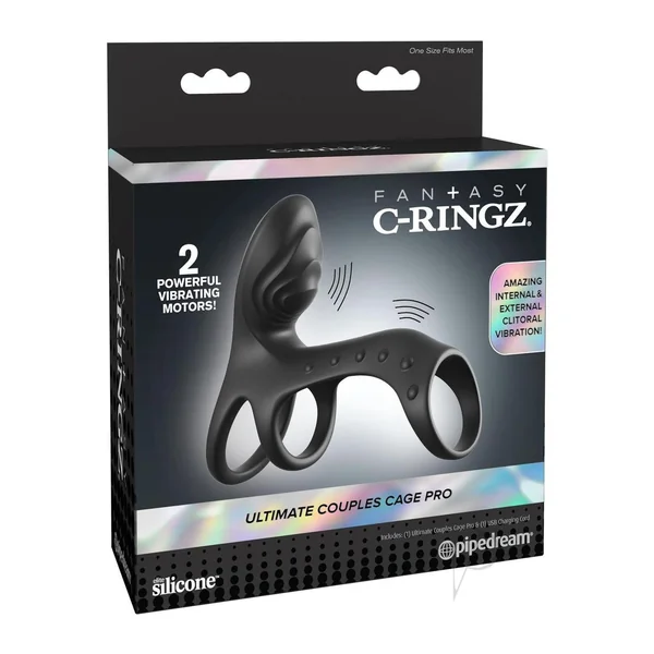 Fantasy C-Ringz Ultimate Couples Cage Pro - Black