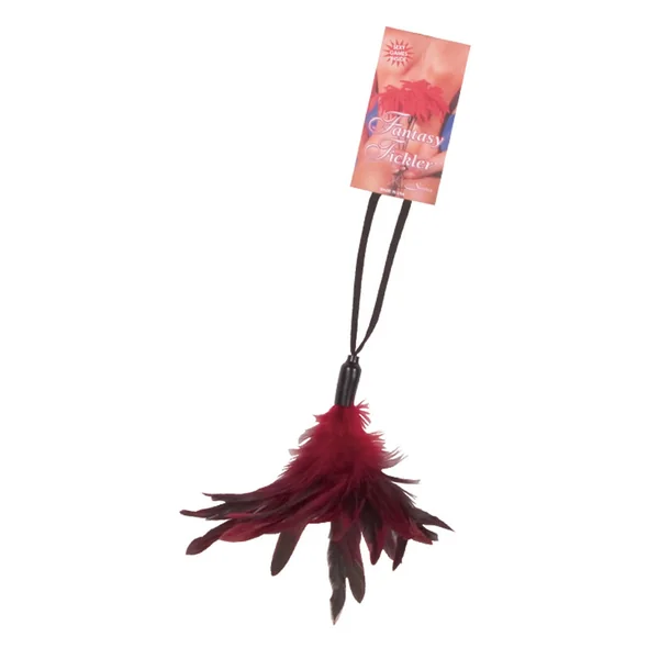 Fantasy Tickler Pleasure Feather Red