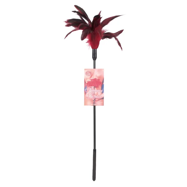 Fantasy Tickler Starburst Feather Tickler Red