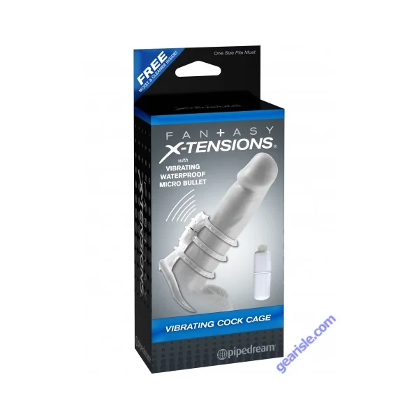 Fantasy X-tensions Vibrating Cock Cage Waterproof Bullet Toy