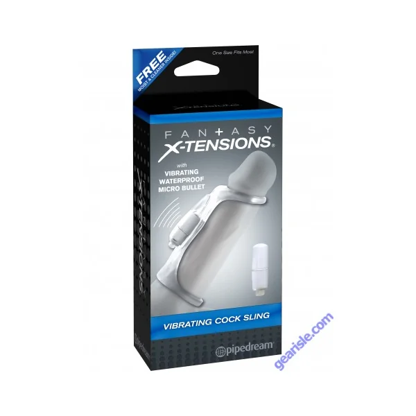 Fantasy X-tensions Vibrating Cock Sling Waterproof Bullet Toy