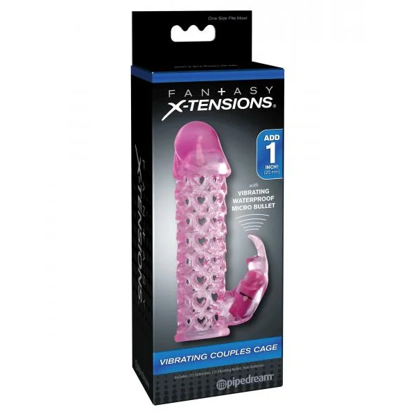 Fantasy X-tensions Vibrating Couples Cage Pink