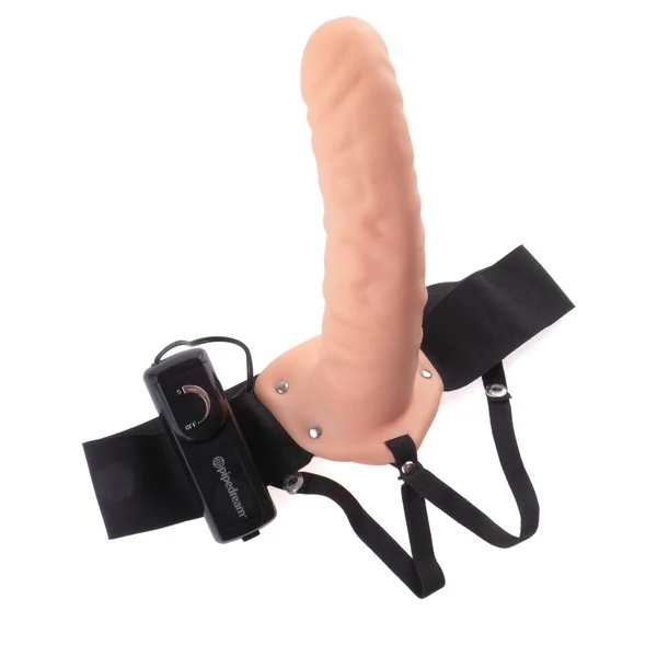 Fetish Fantasy 8in Hollow Strap On Vibrating