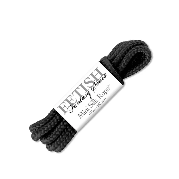 Fetish Fantasy Series Mini Silk Rope - Black