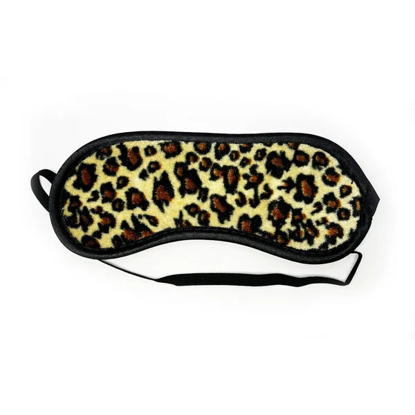 Fetish Pleasure Play Leopard Satin Blindfold