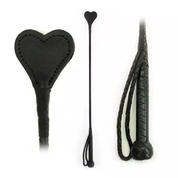 Fetissimo Riding Crop Leather Heart
